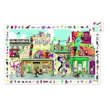 Puzzle observatie Djeco Street art, 6-7 ani +