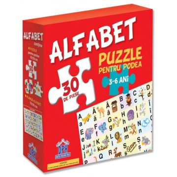 Puzzle pentru podea - Alfabet, DPH, 2-3 ani +