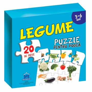 Puzzle pentru podea - Legume, DPH, 2-3 ani +