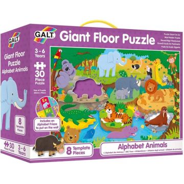 Puzzle Podea: Alfabetul animalutelor (30 piese), Galt, 2-3 ani +