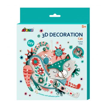 Decoratiune 3D - Pisica, + 3 ani