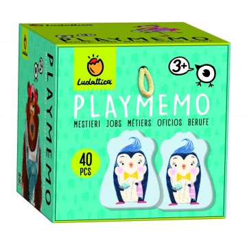 Joc de memorie si indemanare Playmemo, Meserii, Ludattica, 2-3 ani +