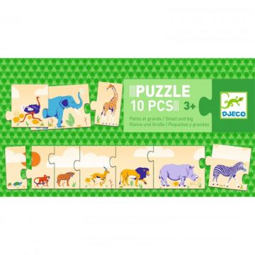 Puzzle Djeco De la mic la mare, 2-3 ani +