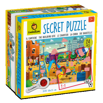 Secret Puzzle - Santierul, Ludattica, 3 ani+, 24 piese