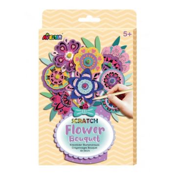 Set creativ de razuit Buchet - Flori, + 5 ani