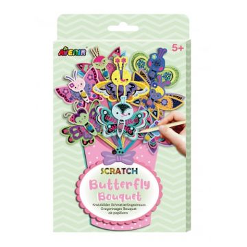 Set creativ de razuit Buchet - Fluture, + 5 ani