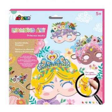 Set creativ DIY - Masti cu diamante - Printesa, + 5 ani