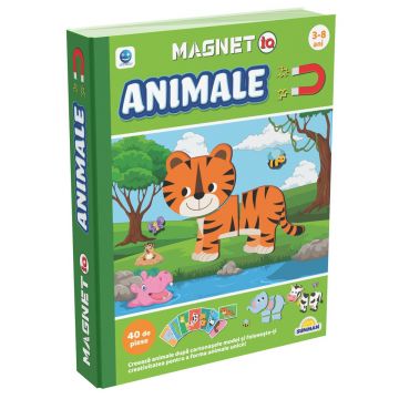 Joc educativ, Smile Games, MagnetIQ, Completeaza animalele