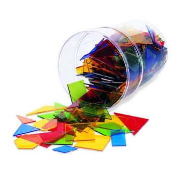 Joc pentru clasa Learning Resources Poligoane colorate - set 450 buc