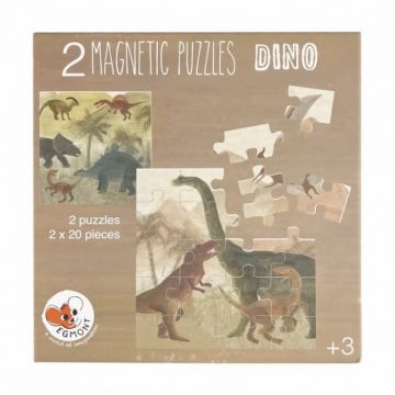 Puzzle magnetic, Dino, Egmont Toys, 3 ani+