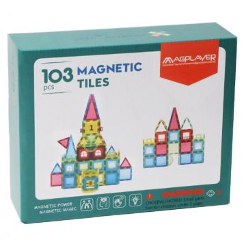 Set de constructie magnetic 3D - 103 piese