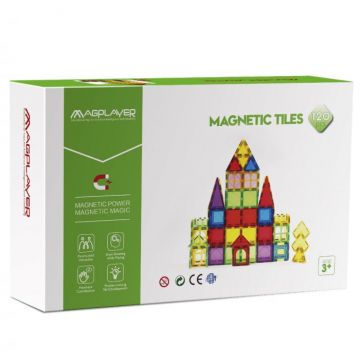 Set de constructie magnetic 3D - 120 piese