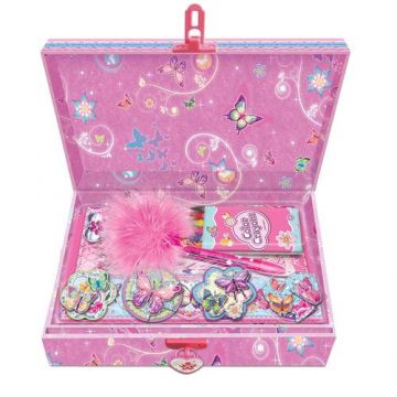 Cutie muzicala cu accesorii, Pecoware, Carton, Fluturi, 3+, Multicolor