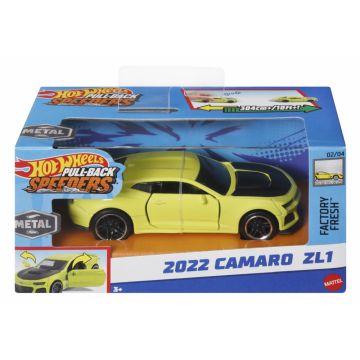 Hot Wheels Masinuta Metalica Cu Sistem Pull Back 2022 Camaro Zl1 Scara 1:43