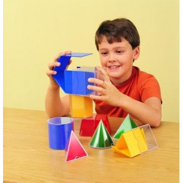Joc matematic Learning Resources Forme geometrice pliante - 16 piese