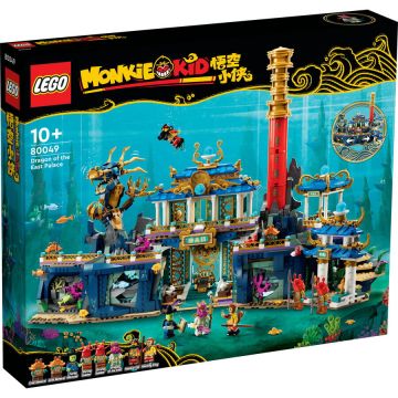 LEGO® Lego Monkie Kid - Palatul Dragonului de la Rasarit, 2364 piese + CADOU