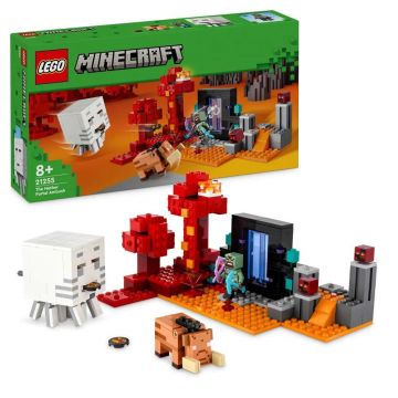 Lego Minecraft Ambuscada in Portalul Nether 21255