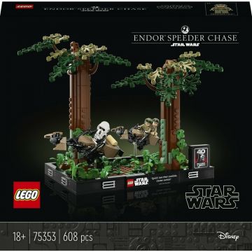 LEGO STAR WARS DIORAMA DE URMARIRE CU SPEEDERUL PE ENDOR 75353