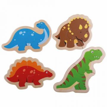 Puzzle din lemn BigJigs, Dinozauri