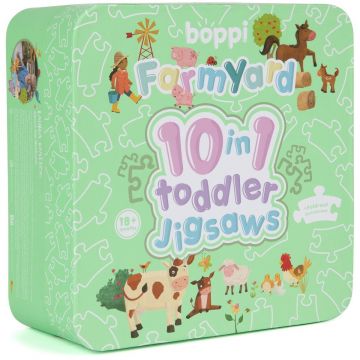 Puzzle progresiv Toddler 10 In 1, Boppi, Ferma