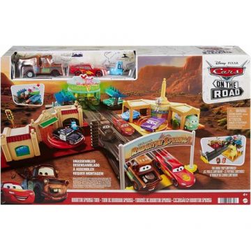 Set Cars, Mattel, Disney, Track si masinute, Multicolor, 4+