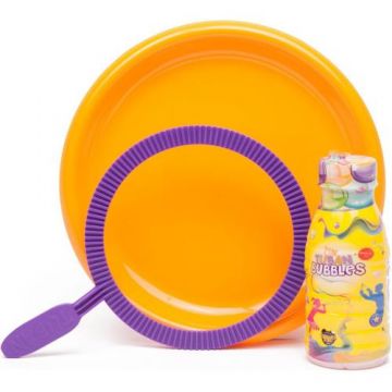 Set farfurie, inel mare si solutie baloane de sapun 250 ml, Tuban