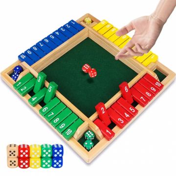 Joc de societate, Butoiasele, Intoarce numerele, 1-4 jucatori, din lemn, Color