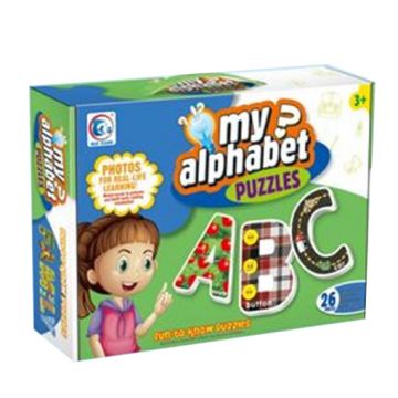 Puzzle 52 piese mari Family, cu literele alfabetului