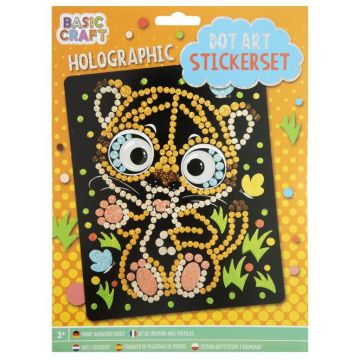 Mozaic cu autocolante  Grafix Tigru