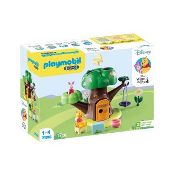 Playmobil PM71316 1.2.3 Disney casa din copac a lui Winnie si Piglet