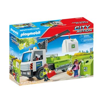 Playmobil PM71431 Camion de reciclare sticla cu container