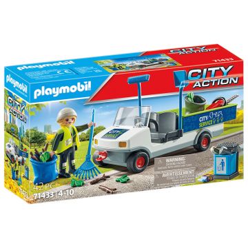 Playmobil PM71433 Maturator de strazi cu vehicul
