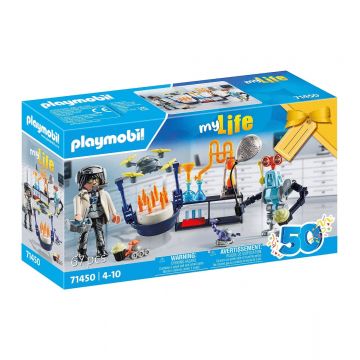 Playmobil PM71450 Cercetator Cu Roboti