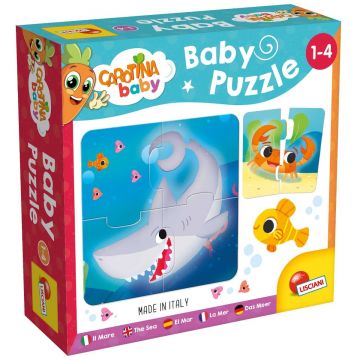 Puzzle baby, Lisciani, Animalute din mare, 24 piese