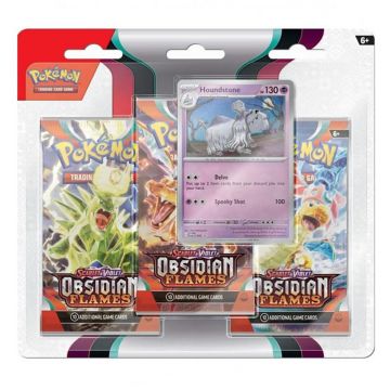 Set 31 carti de joc, Pokemon, Scarlet & Violet Obsidian Flames Blister, SV03