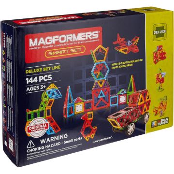 Joc de Constructie Magnetic Magformers - Smart Set - Creaturi Inteligente, 144 piese