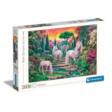 Puzzle 2000 piese Clementoni Classical Garden Unicorns 32575