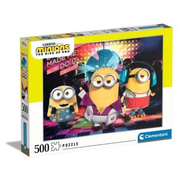 Puzzle 500 piese Clementoni Minions Disco Made Me Do It 35081
