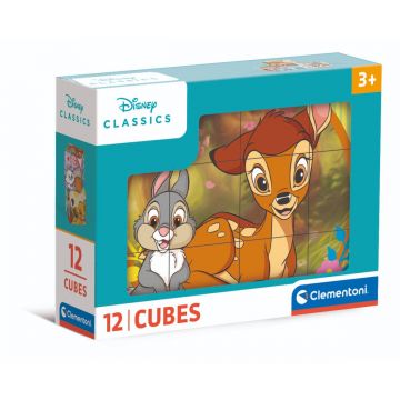 Puzzle Clementoni, Disney Classics, 12 cuburi
