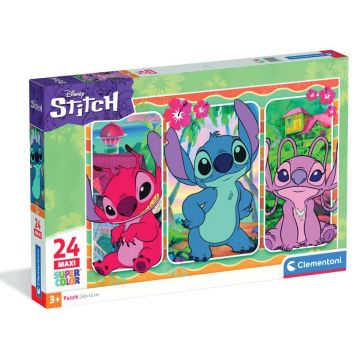 Puzzle Clementoni, Maxi, Disney Stitch, 24 piese