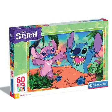 Puzzle Clementoni, Maxi, Disney Stitch, 60 piese