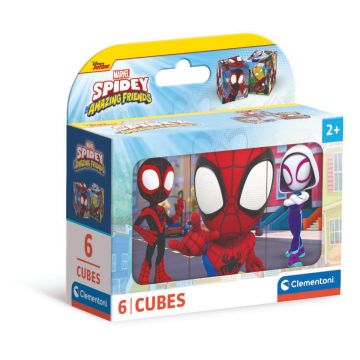 Puzzle Clementoni, Spidey si Prietenii sai Fantastici, 6 cuburi