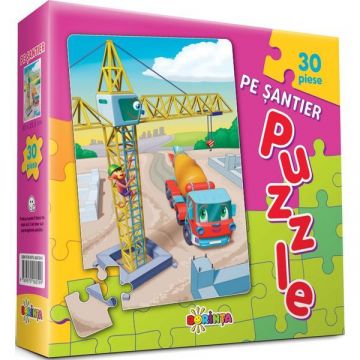 Puzzle - Pe santier 30 piese