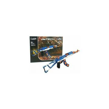 Set constructie mitraliera AK47, pentru copii, 498 piese, LeanToys, 9237