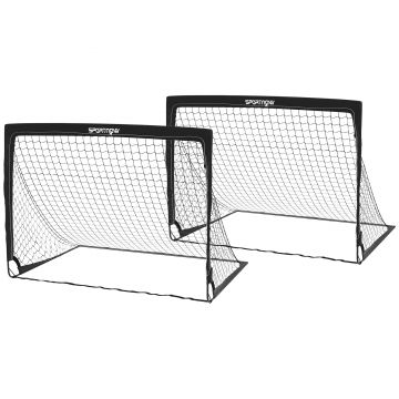 SPORTNOW Poarta de Fotbal cu Iluminare LED pentru Copii | Aosom Romania
