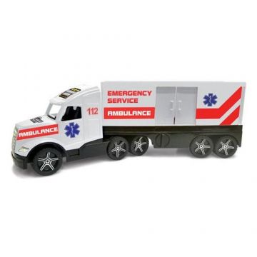 Camion de jucarie Wader Magic Truck Ambulance (Alb/Rosu)