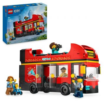 LEGO City: Autobuz turistic rosu cu etaj