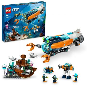 LEGO City: Submarin de explorare la mare adancime 60379, 842 piese