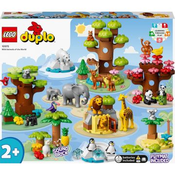 LEGO DUPLO: Animale din intreaga lume, 142 piese, Multicolor, 10975, Multicolor
