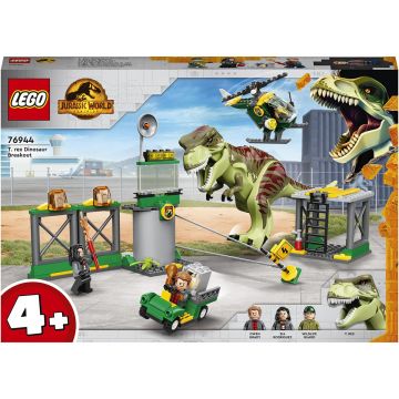 LEGO Jurassic World: Evadarea dinozaurului T.rex, 140 piese, Multicolor, 76944, Multicolor